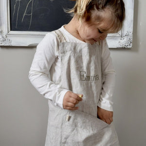 Kids Linen Apron